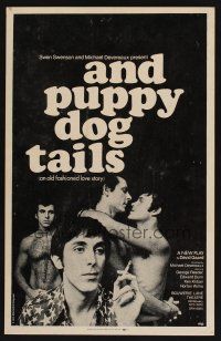8p248 AND PUPPY DOG TAILS stage play WC '69 an old fashioned gay love story, Jack Mitchell photo!