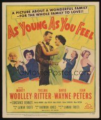8p416 AS YOUNG AS YOU FEEL WC '51 great art including young sexy Marilyn Monroe!