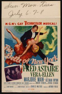 8p422 BELLE OF NEW YORK WC '52 wonderful art of Fred Astaire dancing with sexy Vera-Ellen!
