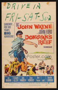 8p438 DONOVAN'S REEF WC '63 John Ford, great art of punching sailor John Wayne & Lee Marvin!
