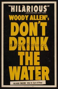 8p256 DON'T DRINK THE WATER stage play WC '66 Woody Allen, Daily News called it hilarious!