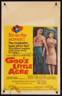 8p448 GOD'S LITTLE ACRE WC '58 barechested Aldo Ray & half-dressed sexy Tina Louise!