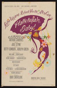 8p267 HALLELUJAH BABY stage play WC '67 cool colorful Hilary Knight art of Leslie Uggams!