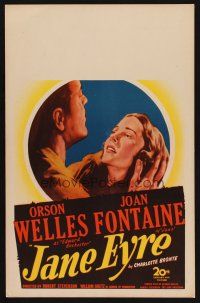 8p468 JANE EYRE WC '44 art of Orson Welles as Edward Rochester holding sad Joan Fontaine as Jane!
