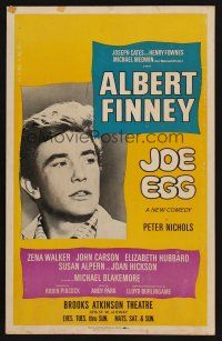 8p274 JOE EGG stage play WC '68 great close up of Albert Finney in Peter Nichols' comedy!