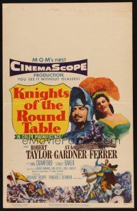 8p471 KNIGHTS OF THE ROUND TABLE WC '54 Robert Taylor as Lancelot, sexy Ava Gardner as Guinevere!