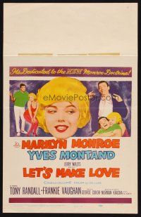 8p475 LET'S MAKE LOVE WC '60 three images of super sexy Marilyn Monroe & Yves Montand!