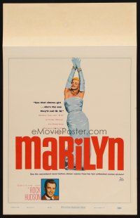 8p484 MARILYN WC '63 great sexy full-length image of young Monroe, plus Rock Hudson too!