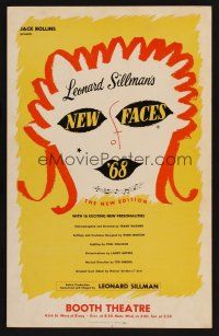 8p285 NEW FACES OF '68 stage play WC '68 cool art, 16 exciting new personalities!