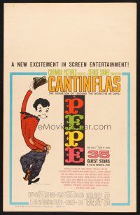 8p501 PEPE WC '60 cool full-length art of Cantinflas doffing his hat!
