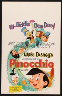 8p503 PINOCCHIO WC R62 Disney classic fantasy cartoon about a wooden boy who wants to be real!
