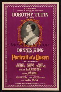 8p288 PORTRAIT OF A QUEEN stage play WC '68 Dorothy Tutin as Queen Victoria!