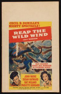 8p510 REAP THE WILD WIND WC R54 Cecil B. DeMille, John Wayne, Susan Hayward