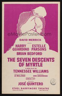 8p295 SEVEN DESCENTS OF MYRTLE stage play WC '68 art by Weymar, written by Tennssee Williams!
