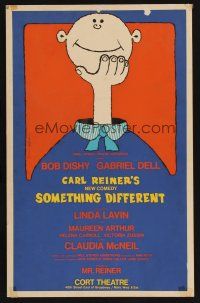 8p300 SOMETHING DIFFERENT stage play WC '67 Carl Reiner's new comedy, art by Fernando Krahm!