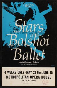 8p301 STARS OF THE BOLSHOI BALLET stage play WC '70s with full Symphony Orchestra, Leabo art!