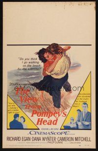 8p532 VIEW FROM POMPEY'S HEAD WC '55 sexy Dana Wynter accidentally finds out her husband's a Negro!