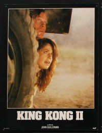 8p669 KING KONG LIVES 12 French LCs '86 includes great giant ape special effects images!