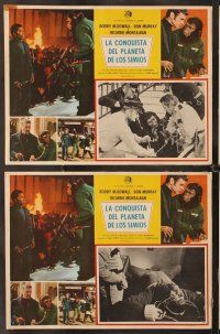 8p677 CONQUEST OF THE PLANET OF THE APES 8 Mexican LCs '72 Roddy McDowall, different images!