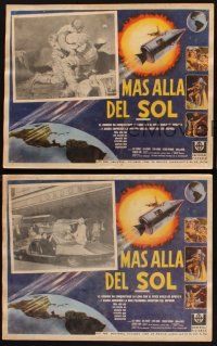 8p687 JOURNEY TO THE FAR SIDE OF THE SUN 3 Mexican LCs '69 cool outer space images & art!