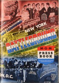 8p117 BATTLEGROUND pressbook '49 directed by William Wellman, WWII soldier Van Johnson!