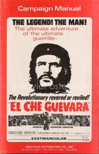 8p127 EL CHE GUEVARA pressbook '68 Paolo Heusch's El Che Guevara, free Cuba!