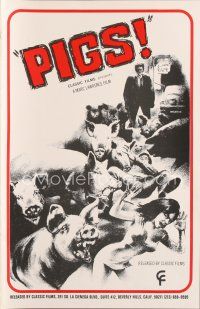 8p125 DADDY'S DEADLY DARLING pb '72 art of wacky killer PIGS, no one could control their hunger!