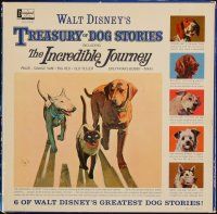 8p220 TREASURY OF DOG STORIES soundtrack record box set '70s music from 6 of Disney's canine movies!