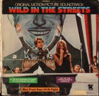 8p221 WILD IN THE STREETS soundtrack record '68 teen becomes President & teens take over the U.S.