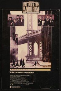 8p053 ONCE UPON A TIME IN AMERICA video standee '84 Robert De Niro, directed by Sergio Leone!