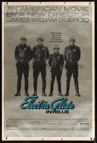 8r313 ELECTRA GLIDE IN BLUE 40x60 '73 cool image of short motorcycle cop Robert Blake!