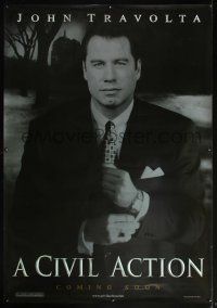 8r242 CIVIL ACTION bus stop '98 great portrait of John Travolta as attorney for leukemia victims!