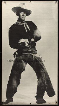8r190 JOHN WAYNE commercial poster '68 classic image of The Duke firing six-shooter!