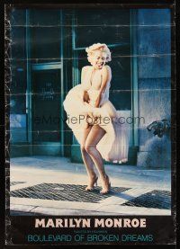 8r192 MARILYN MONROE commercial poster '80 Helnwein art of sexy star in classic skirt-blowing pose!