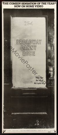8r297 BROADWAY DANNY ROSE video door panel '84 unsuccessful talent agent Woody Allen!