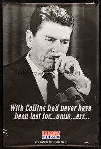 8r200 COLLINS DICTIONARIES English 40x60 '90s great image of President Ronald Reagan lost for...!