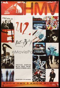 8r214 U2 ACHTUNG BABY 40x60 music poster '91 great images of the band & cool design!