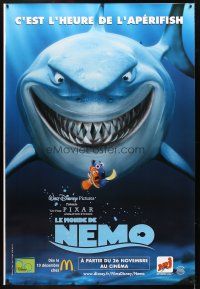 8r137 FINDING NEMO 3 advance DS French 1ps '03 Disney & Pixar animated fish, huge image of Bruce!
