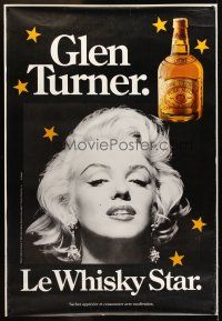 8r202 GLEN TURNER SCOTCH WHISKEY DS French 47x69 advertising poster '85 sexy Marilyn Monroe!