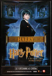 8r128 HARRY POTTER & THE PHILOSOPHER'S STONE 7 teaser DS French 1ps '01 cool images of cast!