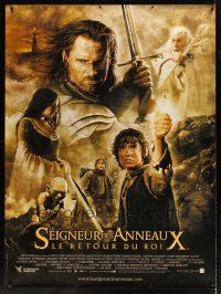 8r161 LORD OF THE RINGS: THE RETURN OF THE KING French 1p '03 Peter Jackson, cast montage art!