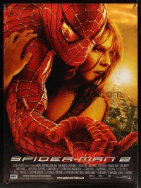 8r173 SPIDER-MAN 2 DS French 1p '04 Tobey Maguire, sexy Kirsten Dunst as Mary Jane, Sam Raimi!