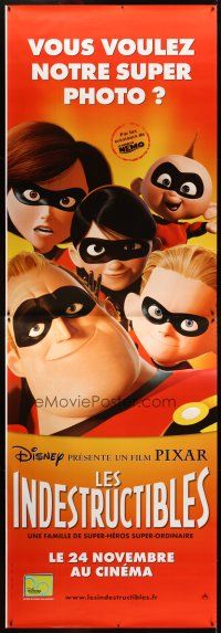 8r121 INCREDIBLES advance DS French 2p '04 Disney/Pixar animated sci-fi superhero family!