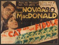 8r045 CAT & THE FIDDLE 1/2sh '34 romantic close up of Roman Novarro & Jeanette MacDonald