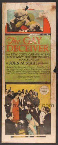 8r044 GAY DECEIVER insert '26 Lew Cody is a French actor having an affair with a married woman!