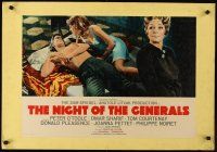 8r071 NIGHT OF THE GENERALS boardbacked Italian photobusta '67 WWII officer Peter O'Toole!