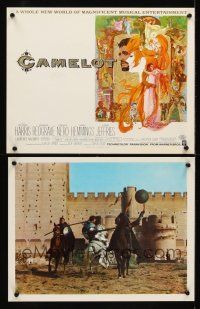 8r056 CAMELOT 12 color ItalUS jumbo stills '68 Harris as King Arthur, Vanessa Redgrave as Guenevere!