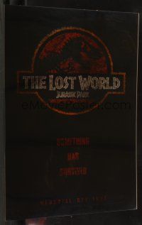 8r076 JURASSIC PARK 2 lenticular teaser 1sh '96 The Lost World, something has survived!
