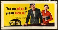 8r239 YOU CAN SELL US IF YOU CAN SERVE US 28x54 motivational poster '54 art of angry customers!