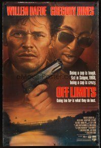 8r264 OFF LIMITS video special 32x48 '87 Willem Dafoe & Gregory Hines in Vietman!